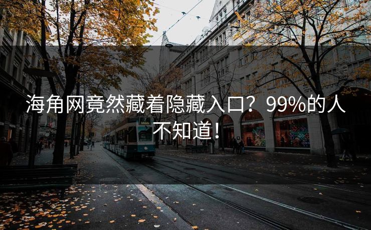 海角网竟然藏着隐藏入口？99%的人不知道！